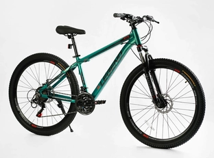 Велосипед 27.5 AL Corso «LEGEND» LG-27812 алюміній 15,5", (к-т SHIMANO) зелений