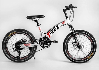Велосипед 20 MG Corso «T-REX» 64899 магній 11", (к-т MicroShift) білий