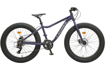 Велосипед 26 ST Crosser FAT BIKE сталь 16", (к-т SHIMANO) матово фіолетовий