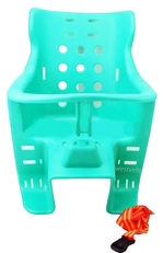 Крісло дитяче на зад. багажник пластмасове зелене + к-т