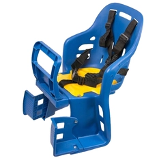 Крісло дитяче на зад. багажник "JLD" пластик, з м'ягкою підкладкою, синє