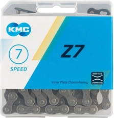 Ланцюг спорт 7 передач KMC Z7 чорний, пластик, 116 ланок Б/З