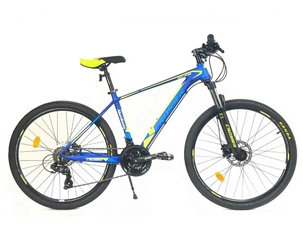 Велосипед 29 AL Crosser «MT-036» (21 Shimano+hydraulic) алюміній 17", блакитно-жовий