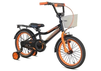 Дитячий велосипед 16 Crosser «ROCKY» 012 чорно-помаранчевий (+кошик сітка середній) []