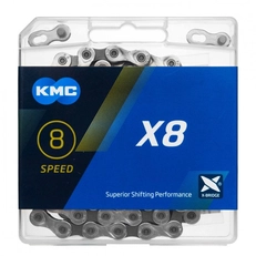 Ланцюг спорт 8 передач KMC X8 чорний, пластик 116 ланок Б/З