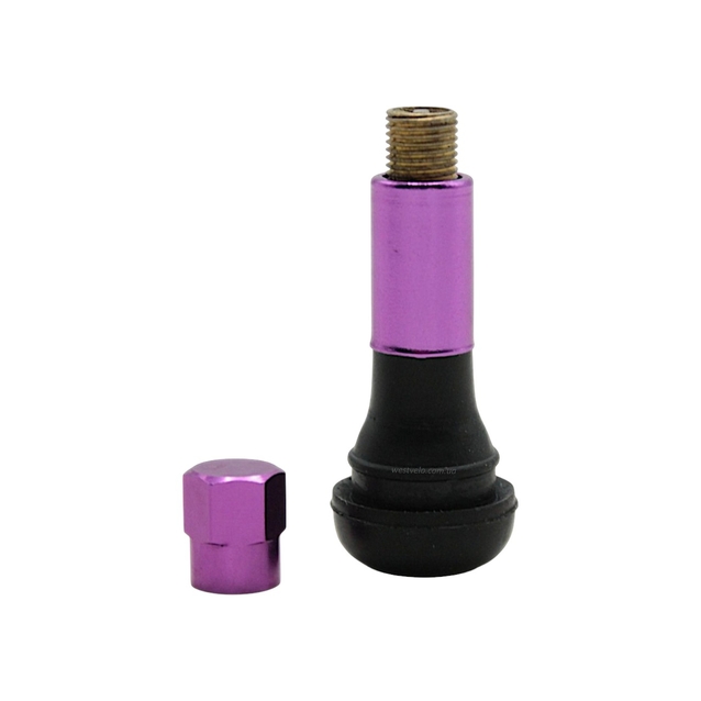 Ніпель дисковий прямий, одноразовий, фіолетовий (TR-414) фото westvelo.com