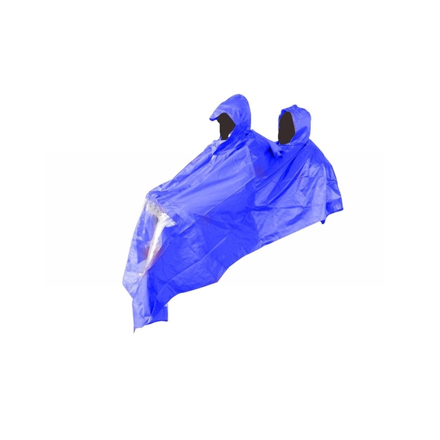 Плащ-дощовик для їзди на скутері, (для двох) синій XXL фото westvelo.com