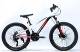Велосипед 24 AL Corso «KORD» KD-24328 алюміній 11", (к-т SHIMANO) чорно-біло-червоний фото westvelo.com