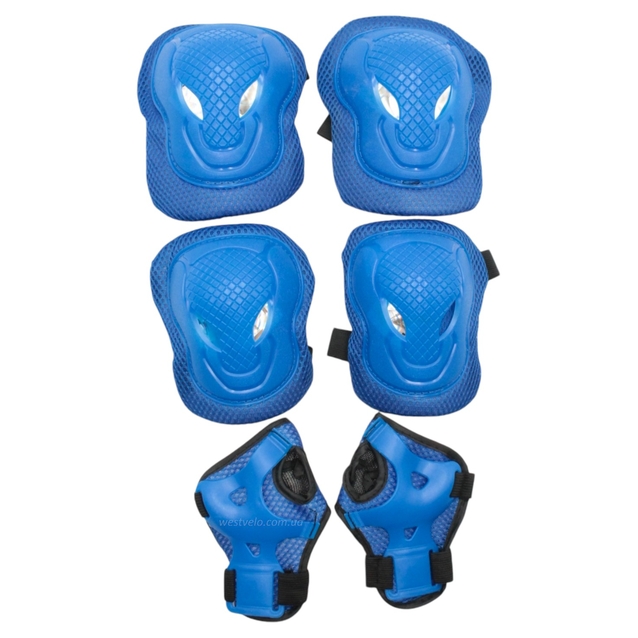 Комплект підліткового захисту у сітці 539, темно-синє фото westvelo.com