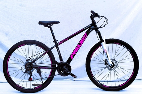 Велосипед 27.5 AL Corso «PROJECT» C-27040 алюміній 15", (к-т SunRun) чорно-рожевий