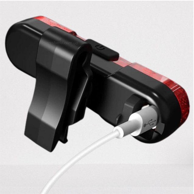 Мигалка usb зад. AS1010, червона (365) фото westvelo.com