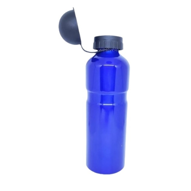 Фляга алюмінієва 750ml без кріплення синя фото westvelo.com