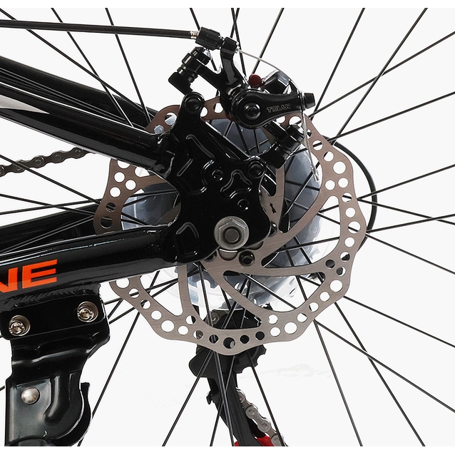 Велосипед 24 AL Corso «SKYLINE» SL-50703 алюміній 11", (к-т SHIMANO) чорно-помаранчевий фото westvelo.com