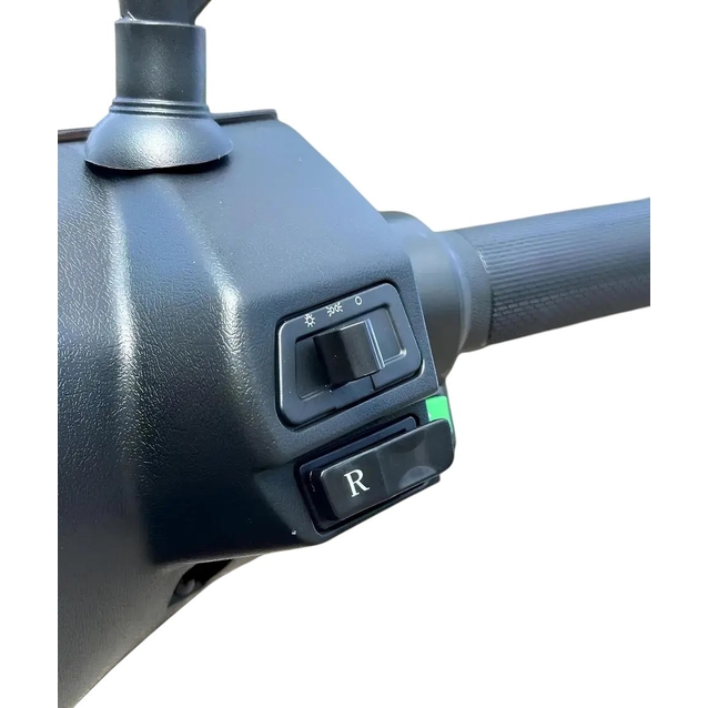 Електроскутер Corso «JOGGER» JR-764032, двигун 1500W, акумулятор 72V 25Ah свинцево-кислотний сіро-оливковий, колеса 10" + 1 ящик. акум фото westvelo.com