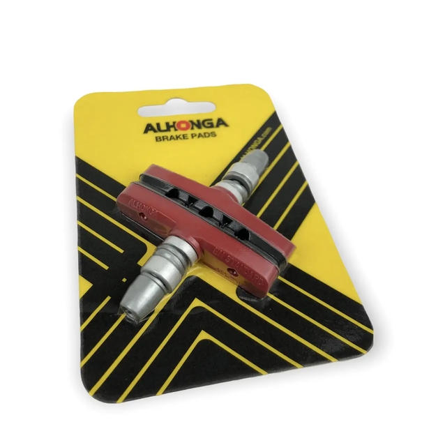 Колодки гальмівні V-brake ALHONGA червоні