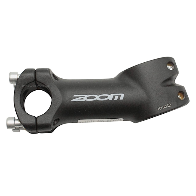 Винос руля на безрізьбову вилку AL. Ø28.6-Ø25.4мм, L-90мм, ZOOM (С369А-8) (H1608D) круглий чорний фото westvelo.com