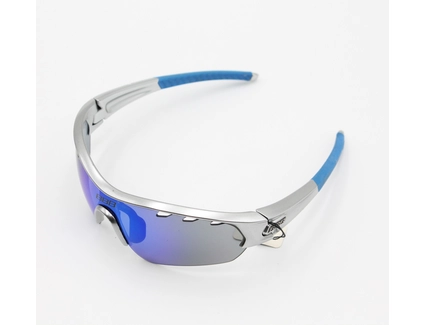 Окуляри BBB BSG-43SE "Select" Special edition PC Smoke сині MLC лінзи, завушні дуги мат. Chrom біло-зелені дуги (+ зміне скло жовте,біле)