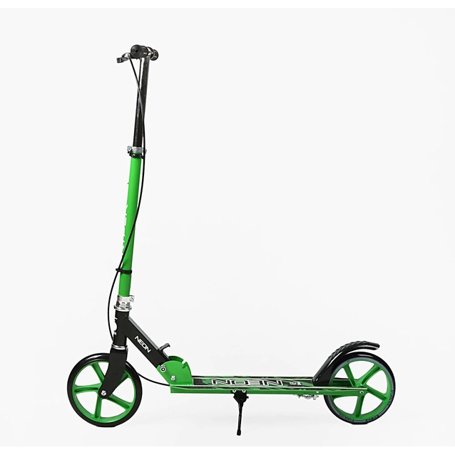 Самокат дитячий 2-х колісний, PU Skyper «NEON» N-31006 салатовий, Ø200mm, ST, ручне гальмо фото westvelo.com