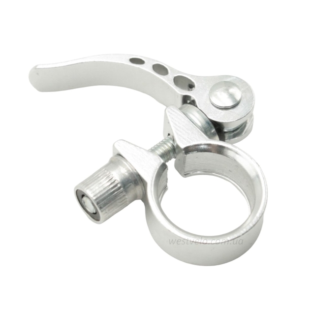 Хомут з ексцентриком труби сідла Ø25.4 мм алюміній нікель фото westvelo.com