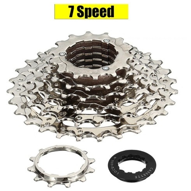 Касета 7 швидкостей нікель китай (DK-701)(12-28T) фото westvelo.com