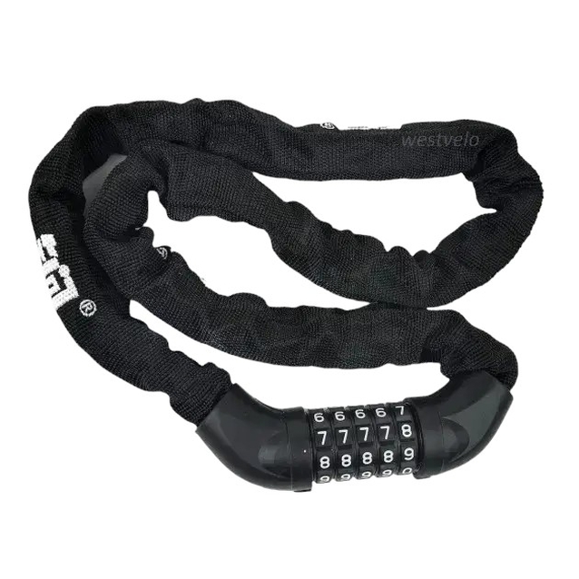 Замок MYSPACE №601 1000mm, ланц в чохлі змінний код фото westvelo.com