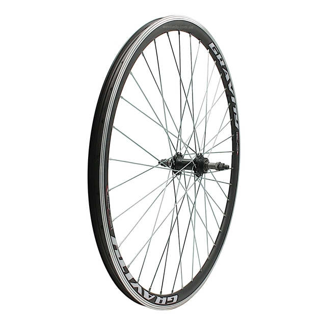 Колесо 28-29 зад, обід 2-ний чорний, втулка AL на промах чорна (Gravity) фото westvelo.com