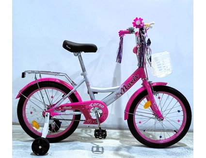 Дитячий велосипед 18 ST Corso «MAXIS» MX-73269 сіро-рожевий