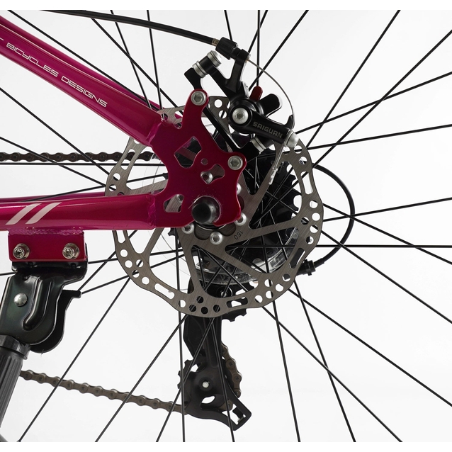 Велосипед 26 ST Corso «GENESIS» T-26996 сталь 13", (к-т Saiguan) рожевий фото westvelo.com