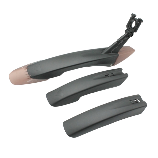 Крила пластик 26-29 кріпл. труба сідла, XQNB-065 (пер. в вилку) фото westvelo.com