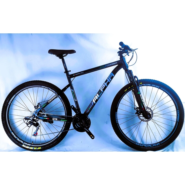 Велосипед 29 ST Corso «ALPHA» LF-29102 сталь 21", (к-т SHIMANO) чорний