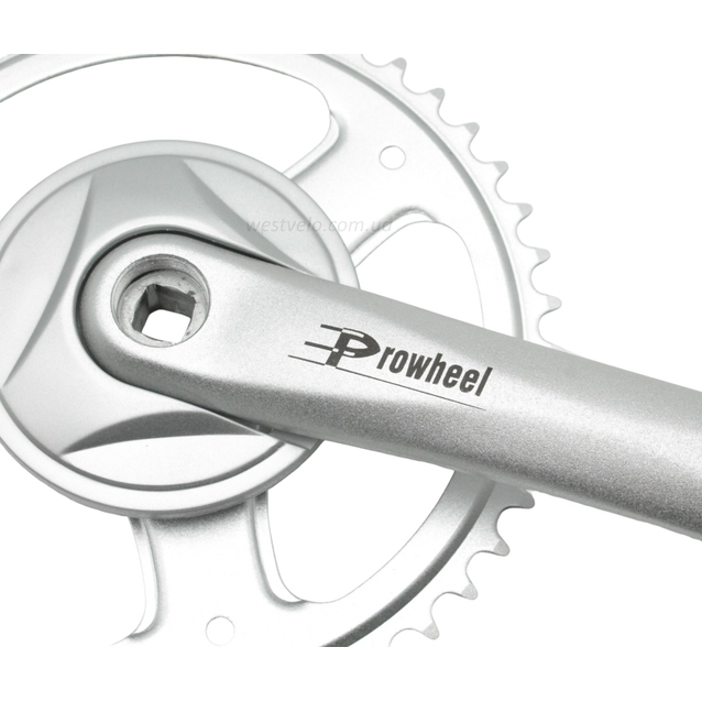 Система шатунів під планетарку 46Т, L-170мм. PROWHEEL (PRA-11) AL. сірий фото westvelo.com