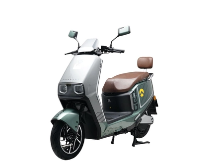 Електроскутер Garow «L750» GR-6712, двигун 2999W, акумулятор 72V 48Ah літій-залізо-фосфатний, зелено-сірий, колеса 12"