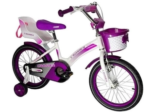 Дитячий велосипед 20 Crosser «KIDS BIKE» 001 біло-фіолетовий (+кошик пластик)