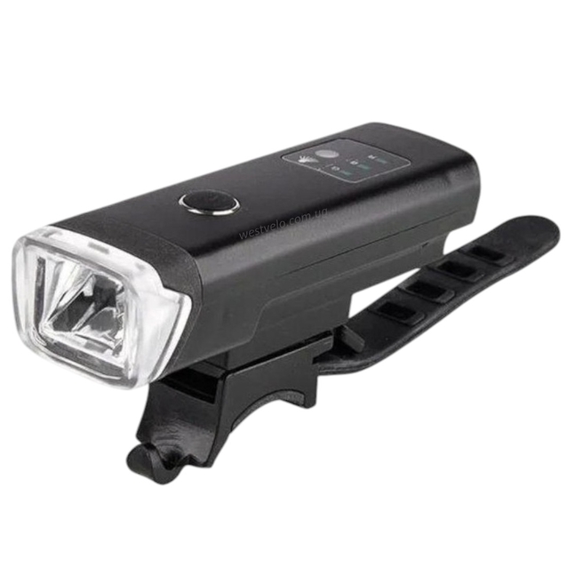 Фара usb HJ-047B  AL. корпус (2000mAh) з датчиком світла (350lm) фото westvelo.com