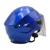 Мото шолом, відкритий "DAVID" S327, синій глянцевий, регулятор розміру з відкідними окулярами (мото/вело/самокат) фото westvelo.com