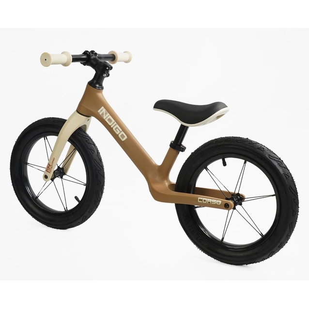 Велобіг 14 Corso надувні колеса, нейлонова рама «INDIGO» D-9078-41 коричневий фото westvelo.com