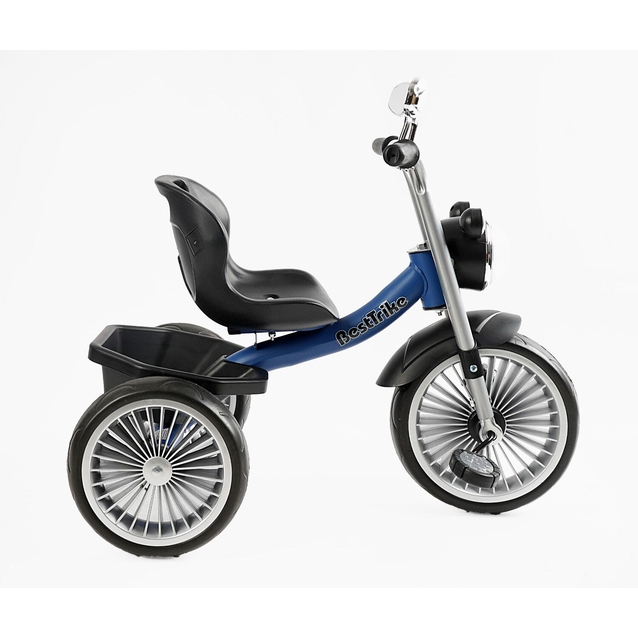 Дитячий велосипед 3-х колісний EVA (піна) Best Trike колеса 10-8, BS-68096 синій, сталева рама, УКР. ОЗВУЧУВАННЯ, кошик фото westvelo.com