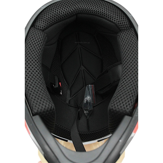 Шолом, закритий крос/ендуро (XXL) ORZ 113-3, біло-помаранчево-сірий фото westvelo.com