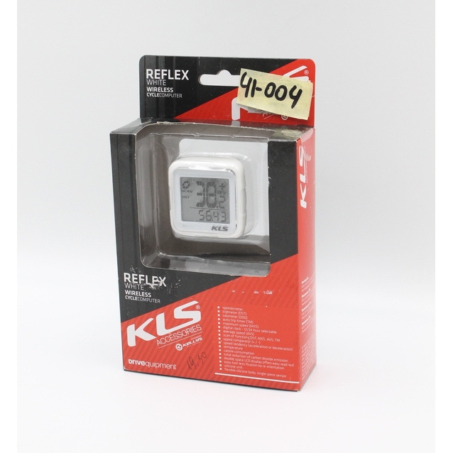 Велокомп'ютер KLS Reflex WL білий, безпровідний (14 functions) фото westvelo.com
