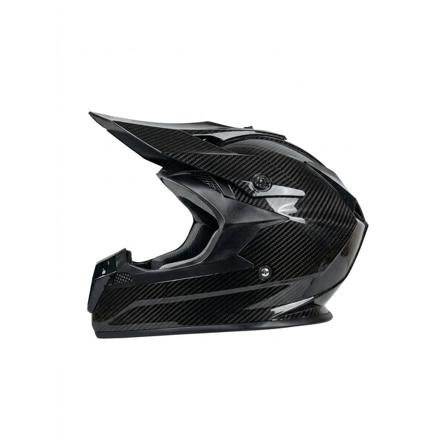 Шолом, закритий крос/ендуро (XXL) АТV Forsage Rider  033-1 чорний глянець з дашком + окуляри фото westvelo.com