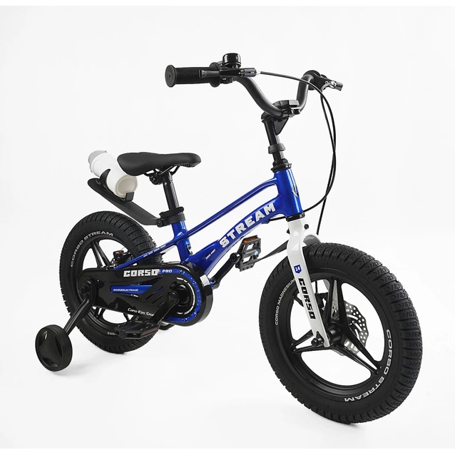 Дитячий велосипед 14 MG Corso «STREAM» SM-70411, магнієва рама, синій фото westvelo.com