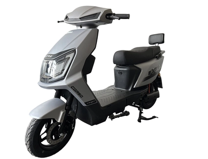 Електроскутер Corso «EXTRA» XT-114078, двигун 1200W, акумулятор 64V 30Ah літій-залізо-фосфатний, світло сірий, колеса 10"