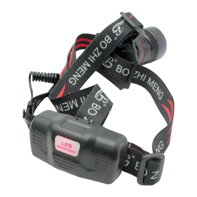 Ліхтар налобний на usb зарядку, BL-112 T6 фото westvelo.com