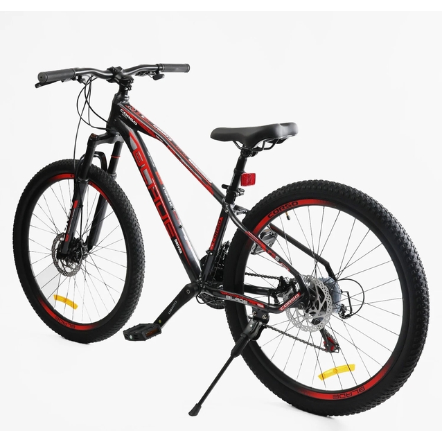 Велосипед 26 AL Corso «BLADE» BD-26188 алюміній 13", (к-т SHIMANO) чорно-червоний фото westvelo.com