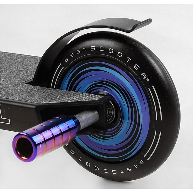 Самокат трюковий Best Scooter «PORTAL» PL-71744 синій, HIC-система, пеги, AL диск та дека, колеса PU Ø120mm, ширина керма - 58 см фото westvelo.com