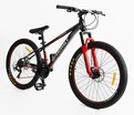 Велосипед 26 ST Corso «ENERGY» EN-26783 сталь 13", (к-т SHIMANO) чорно-червоний фото westvelo.com