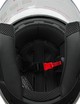 Мото шолом, відкритий (M) GXT "1001-5", чорний матовий з червоними вставками з відкидними окулярами (57-58) фото westvelo.com