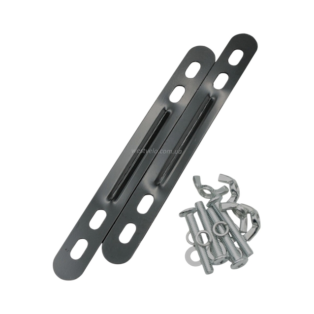 Кошик металевий на багажник сіточка чорний AFT-9 (385х310х200) фото westvelo.com