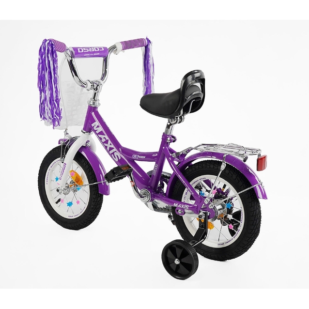 Дитячий велосипед 12 ST Corso «MAXIS» CL-12170 фіолетовий фото westvelo.com