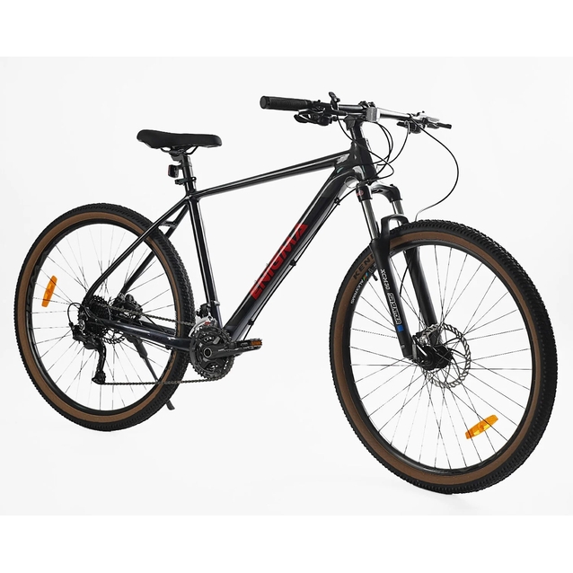 Велосипед 29 AL Corso «ENIGMA» NG-29069 алюміній 21", (к-т SHIMANO) чорно-червоний фото westvelo.com